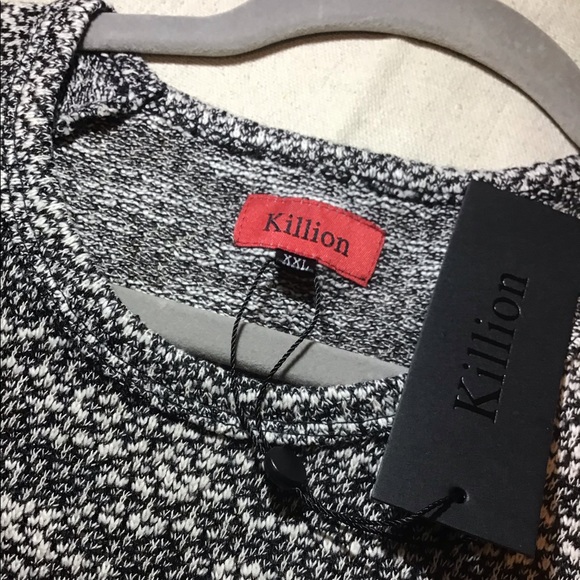 Killion 2xl shirt sleeve cotton knit tee - Picture 2 of 5